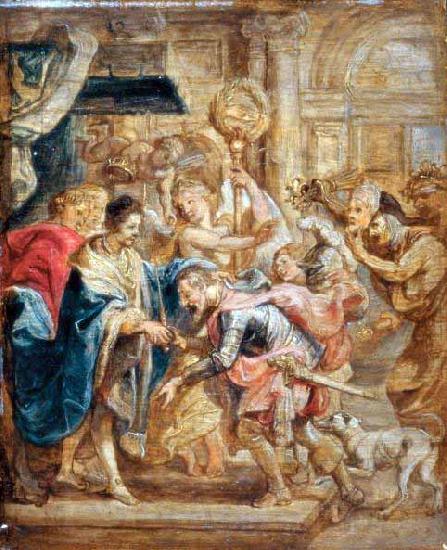 Peter Paul Rubens The Reconciliation of King Henry III and Henry of Navarre Germany oil painting art